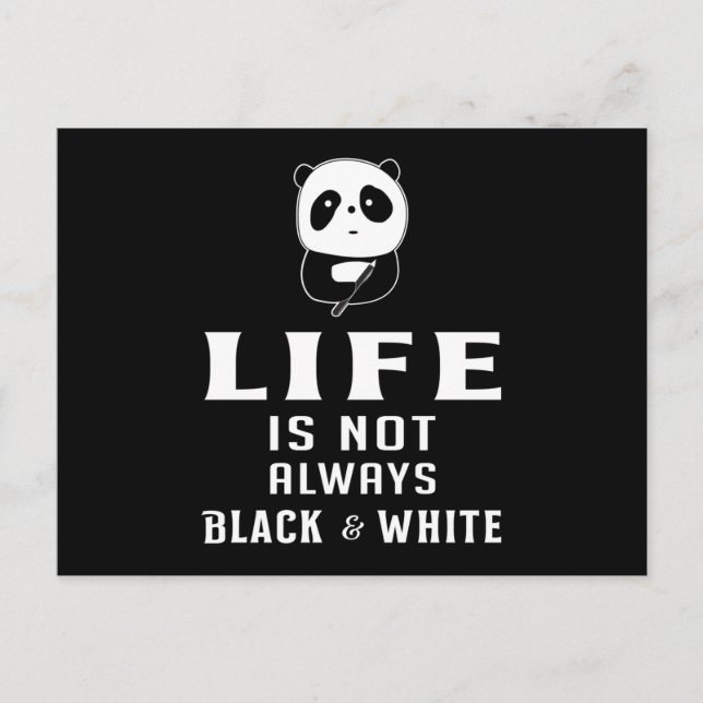 Cartão Postal Panda Bear Animal Bonito Pandas Paw Ideia Engraçad (Frente)