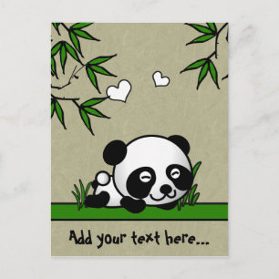 Cartão Postal Panda desprevenida