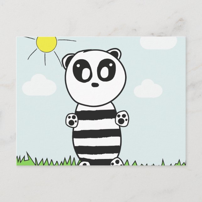 Cartão Postal Panda Kids (Frente)