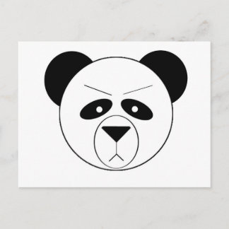 Cartão Postal Panda mal-humorada