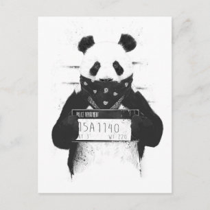 Cartão Postal Panda ruim