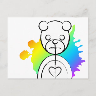 Cartão Postal panda splatz.