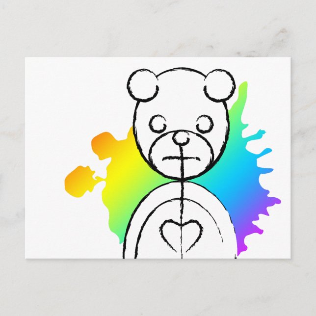 Cartão Postal panda splatz. (Frente)
