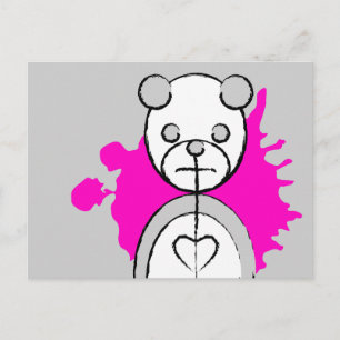 Cartão Postal panda splatz.