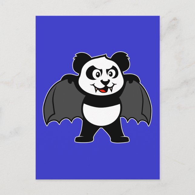 Cartão Postal Panda Vampiro (Frente)