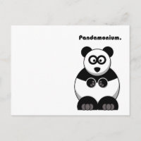 Pandamonium Engraçado Cartoon de Panda, Punho de E