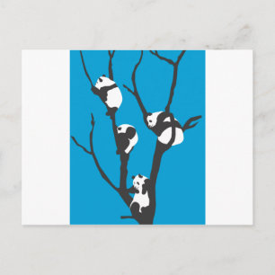 Cartão Postal Pandas Hangin Out
