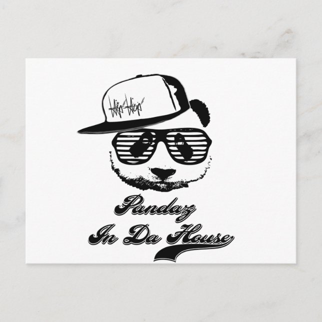 Cartão Postal Pandaz Na Casa Da Dama. Panda do gueto (Frente)