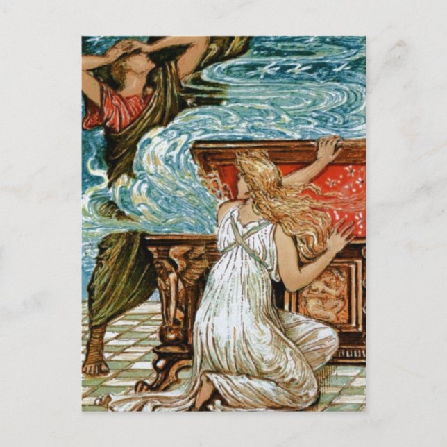 Cartão Postal Pandora abre a caixa (Frente)