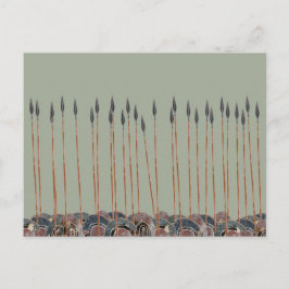 Cartão Postal Panoplia - Campo de lanças de hoplitas gregos