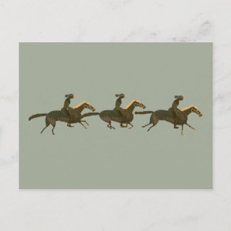 Cartão Postal Panoplia - Cavalos e cavaleiros da arte de vasos g