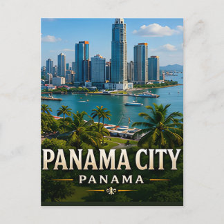 Cartão Postal Panorama da Cidade do Panamá e Maravilha do Canal