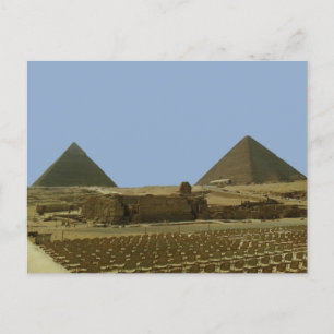 Cartão Postal Panorama das pirâmides egípcias