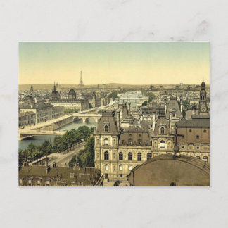 Cartão Postal Panorama das sete pontes, Paris, classe França
