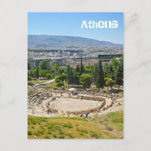 Cartão Postal Panorama de Atenas, Grécia