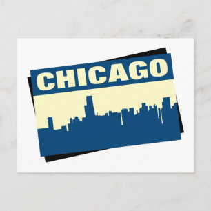 Cartão Postal Panorama de Chicago