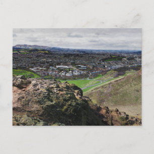 Cartão Postal Panorama de Edimburgo Escócia do assento de Arthur