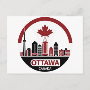 Cartão Postal Panorama de Ottawa Canadá