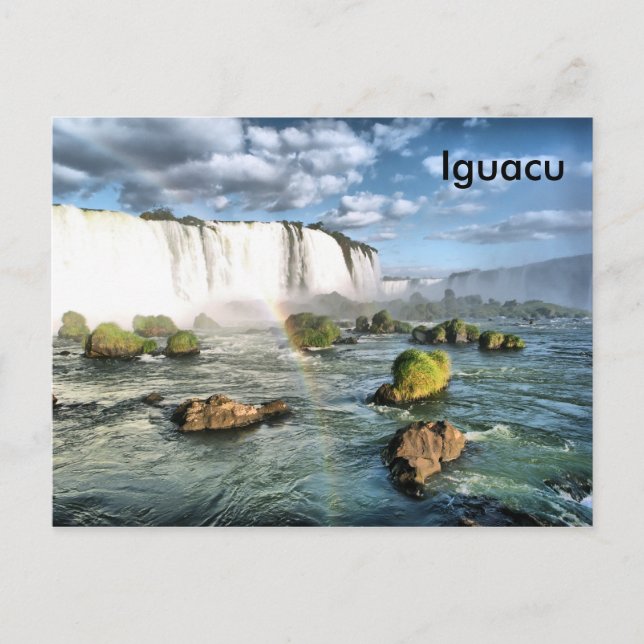Cartão Postal Panorama Iguacu cai (Frente)