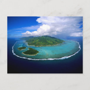 Cartão Postal Panorâmica da Ilha de Moorea, Polinésia Francesa