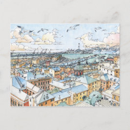 Cartão Postal Panorâmica de Génova