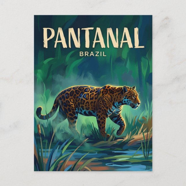 Cartão Postal Pantanal Brasil (Frente)