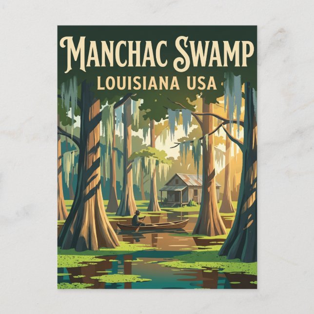 Cartão Postal Pântano Manchac EUA (Frente)