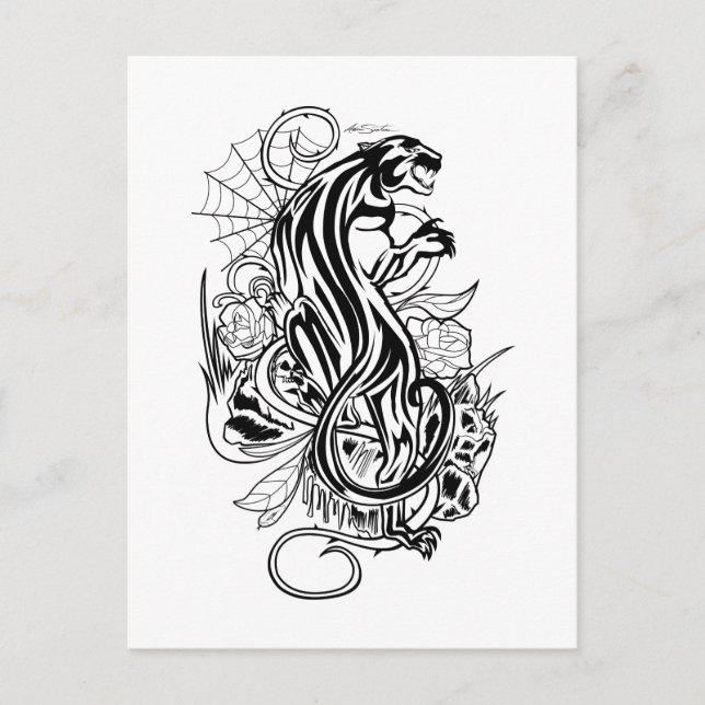 Cartão Postal Pantera (Frente)