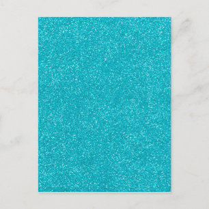 Cartão Postal PANTONE Scuba Blue with fine Glitter