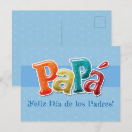 Cartão postal - Papá Feliz Día de los Padres!