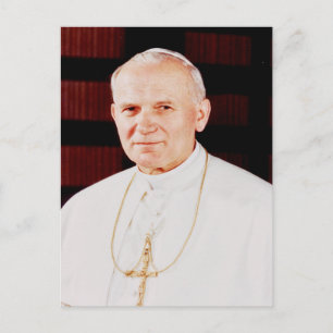 Cartão Postal Papa João Paulo II Chefe da Igreja Católica