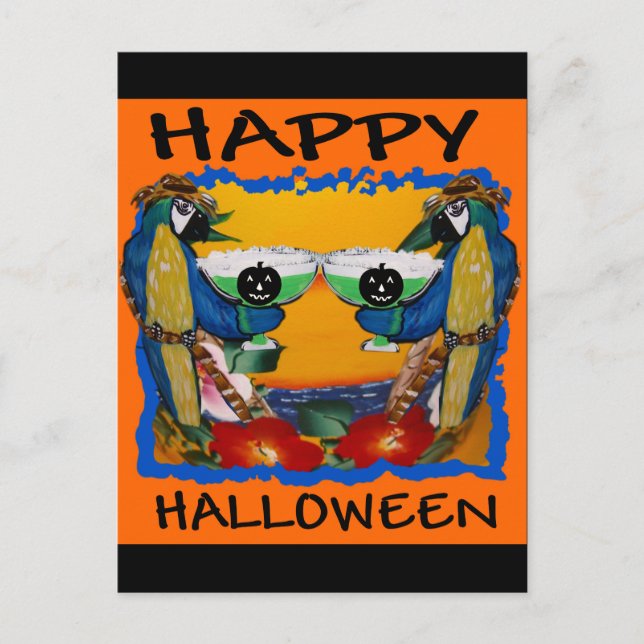 Cartão Postal PAPagaios DE HALLOWEEN (Frente)