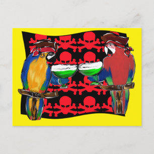 Cartão Postal PAPagaios PIRATAS