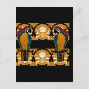 Cartão Postal Papagaios Piratas