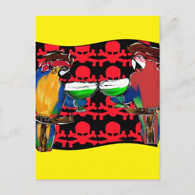 Cartão Postal PAPagaios PIRATAS (Frente)