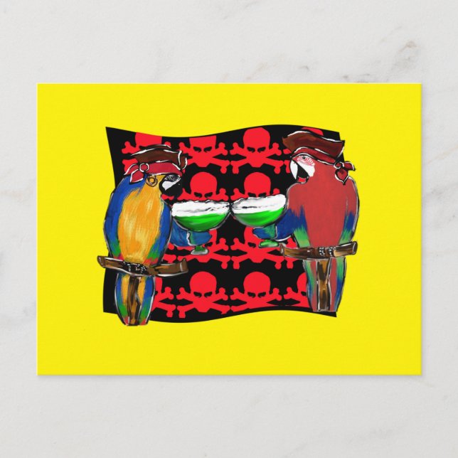 Cartão Postal PAPagaios PIRATAS (Frente)