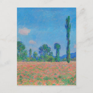 Cartão Postal Papagaios Vermelhos Céu Azul por Monet - Campo de