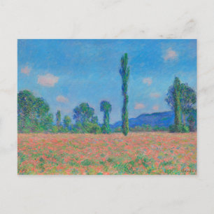 Cartão Postal Papagaios Vermelhos Céu Azul por Monet - Campo de