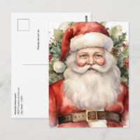 Papai Noel de Natal Vintage Sorridente