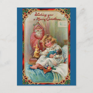 Cartão Postal Papai Noel desejando um feliz Natal para você