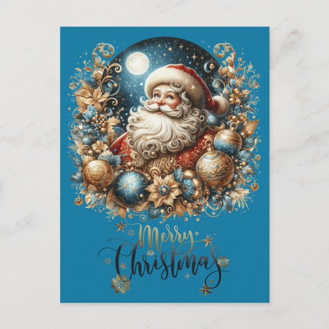 Cartão Postal Papai Noel & Feliz Natal  (Frente)