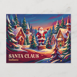 Cartão Postal Papai Noel Indiana