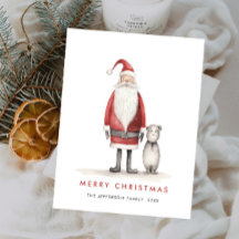 Papai Noel Minimalista Caprichoso Natal Feriado