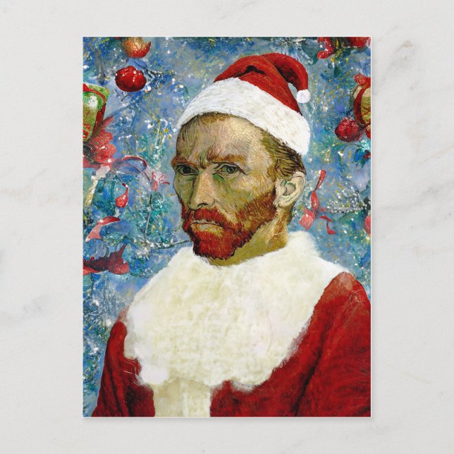 Cartão Postal Papai Noel, Van Gogh (Frente)