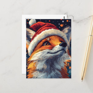 Cartão Postal Papai noel Vermelho