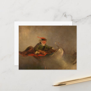 Cartão Postal Papai Noel, Véspera de Natal por William H. Beard