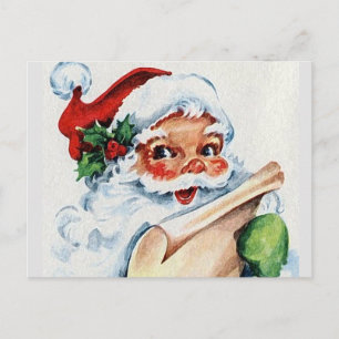 Cartão Postal Papai Noel Vintage