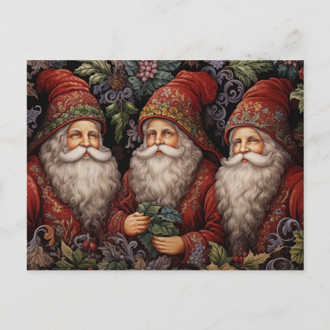 Cartão Postal Papai Noel Vintage (Frente)
