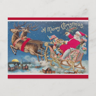 Cartão Postal Papai Noel Vintage