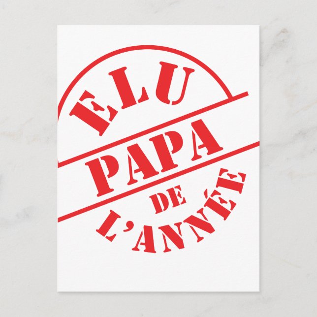Cartão Postal Papai / Papai / Pai (Frente)